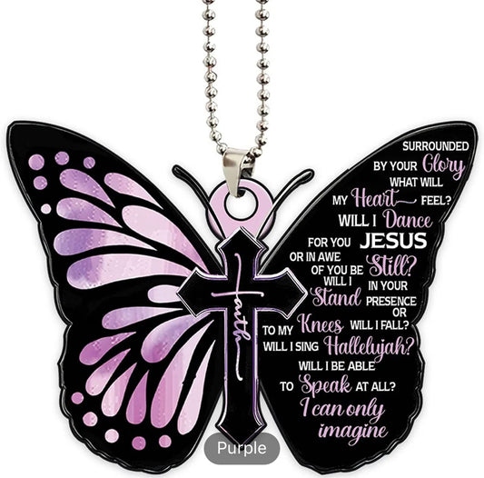Butterfly Rearview Mirror Charm