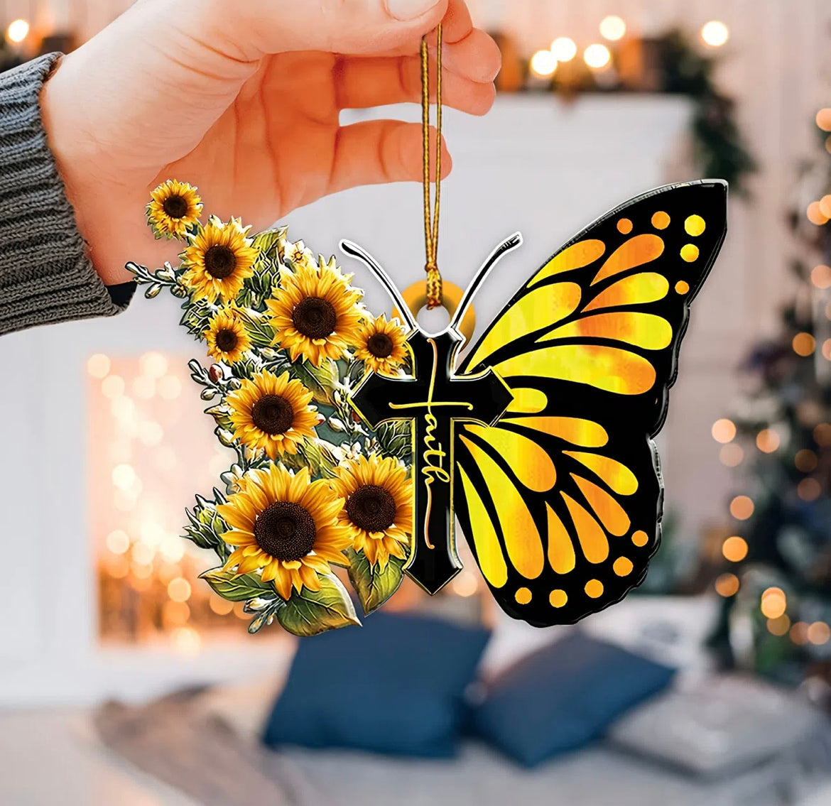 Butterfly Rearview Mirror Charm