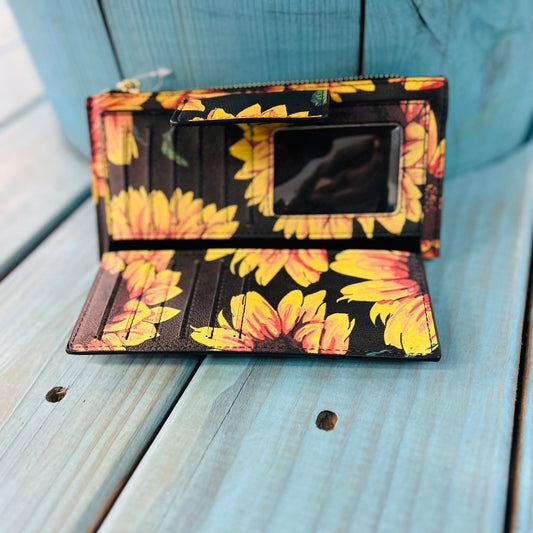 Faux Sunflower Wallet