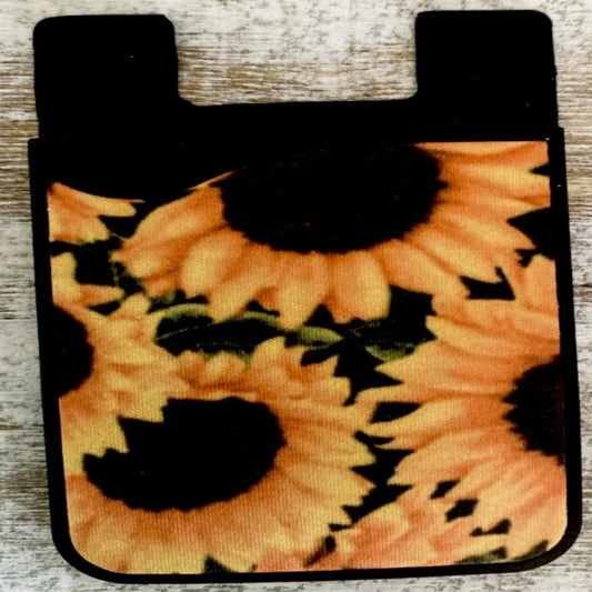 Sunflower Cell Phone Card Holder