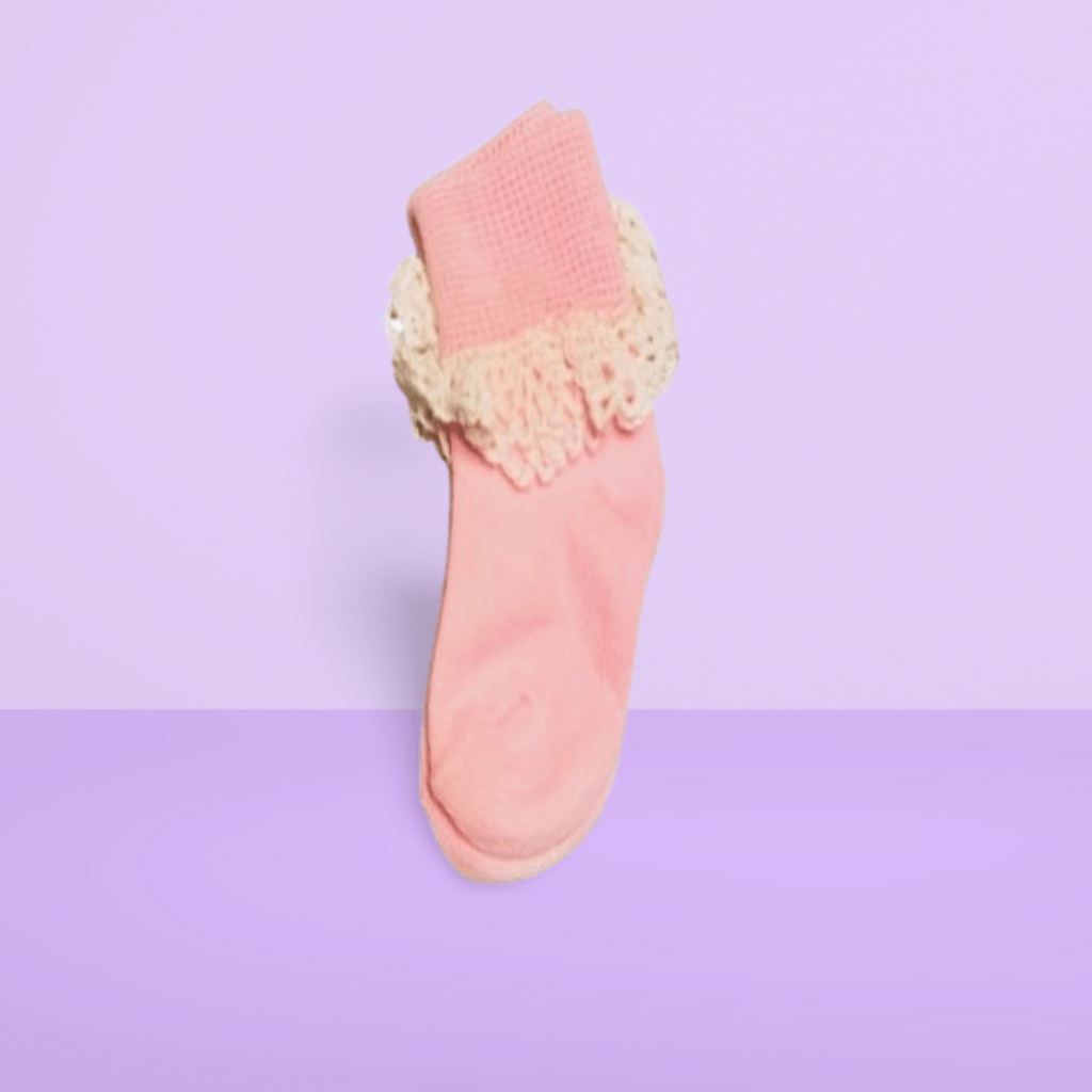 Socks With Crochet Top
