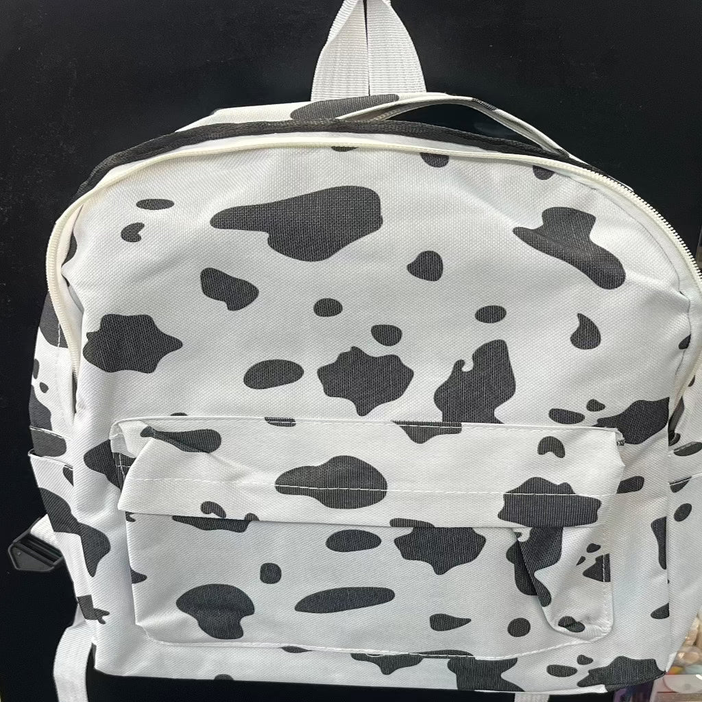 Cow Print Backpack