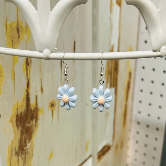 Blue Flower Earrings