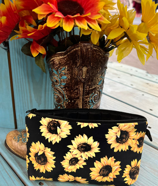 Sunflower Makeup Bag