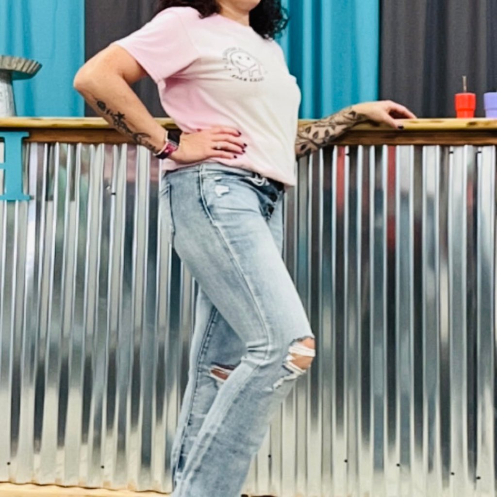 Mid Rise Flare Jeans