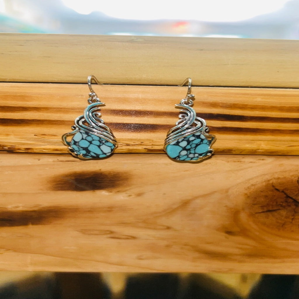 Turquoise Teardrop Earrings