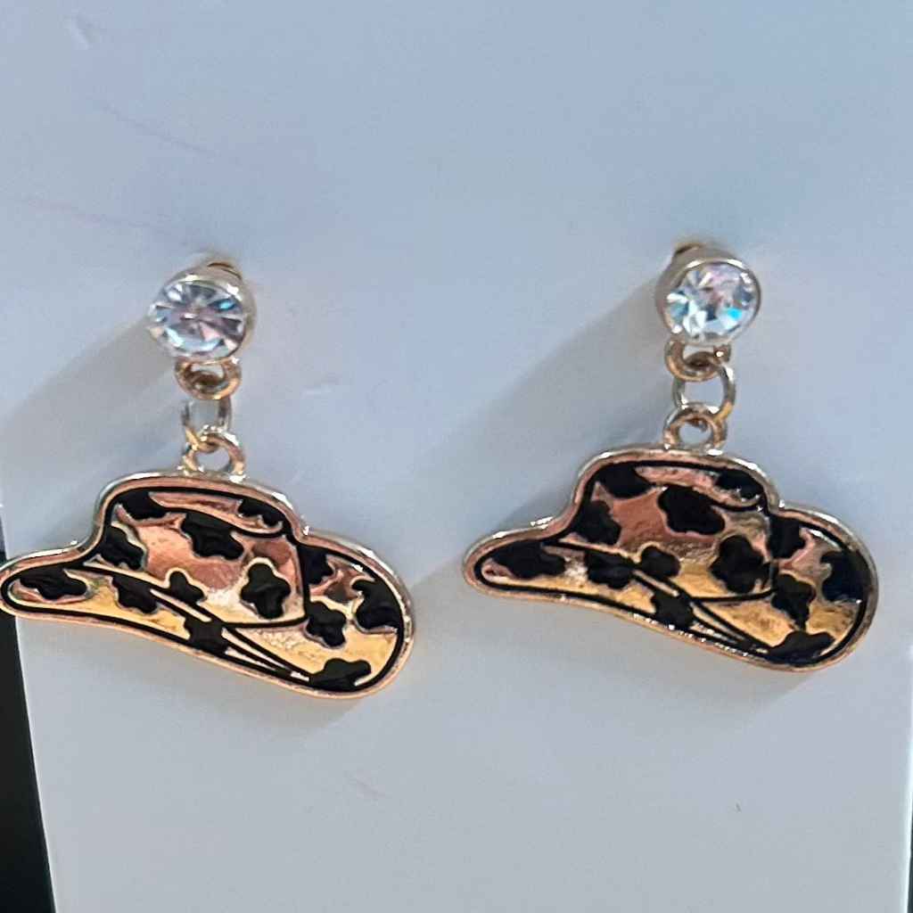 Cowgirl Hat Earrings