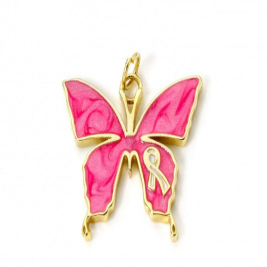 Pink Butterfly Charm