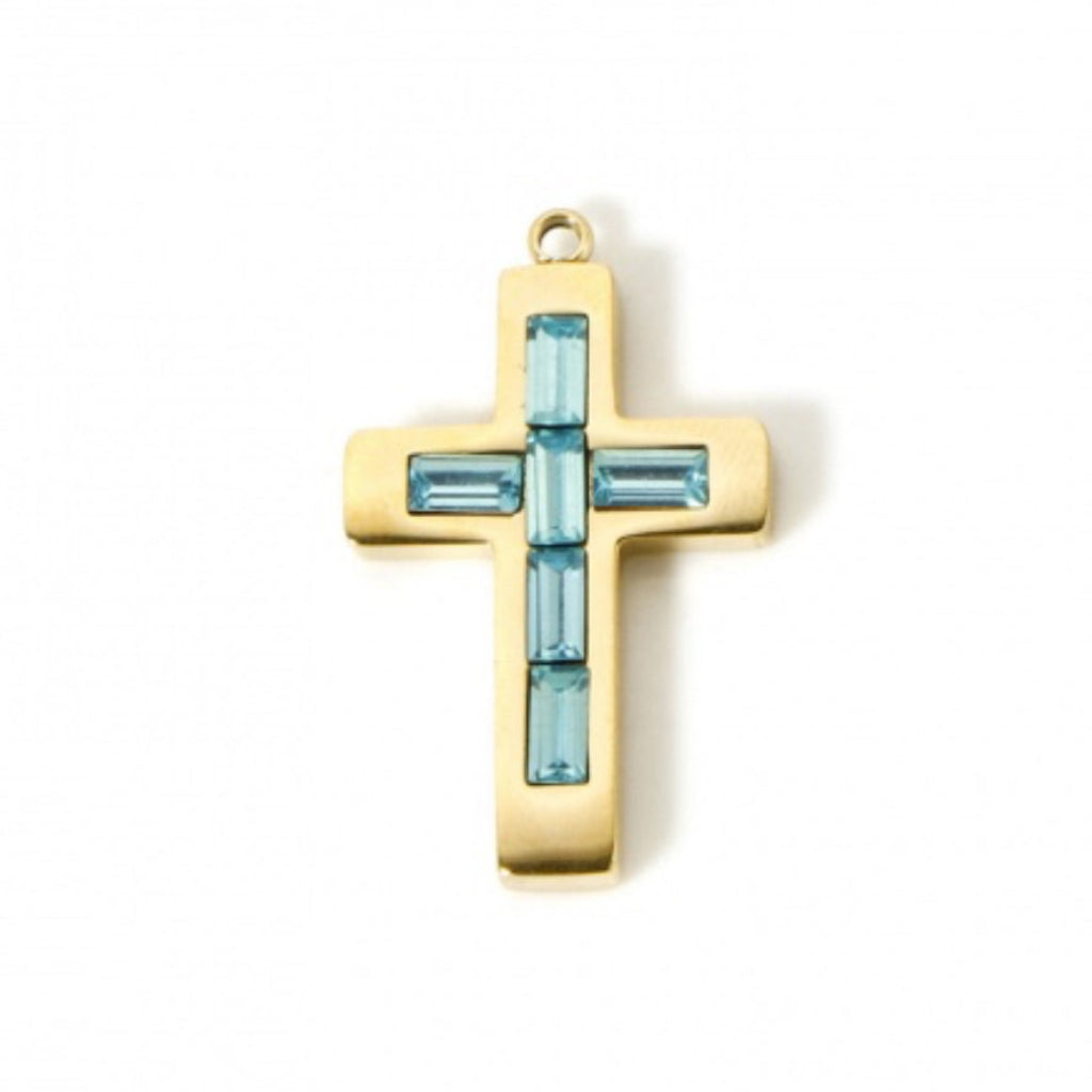 December Cross Charm