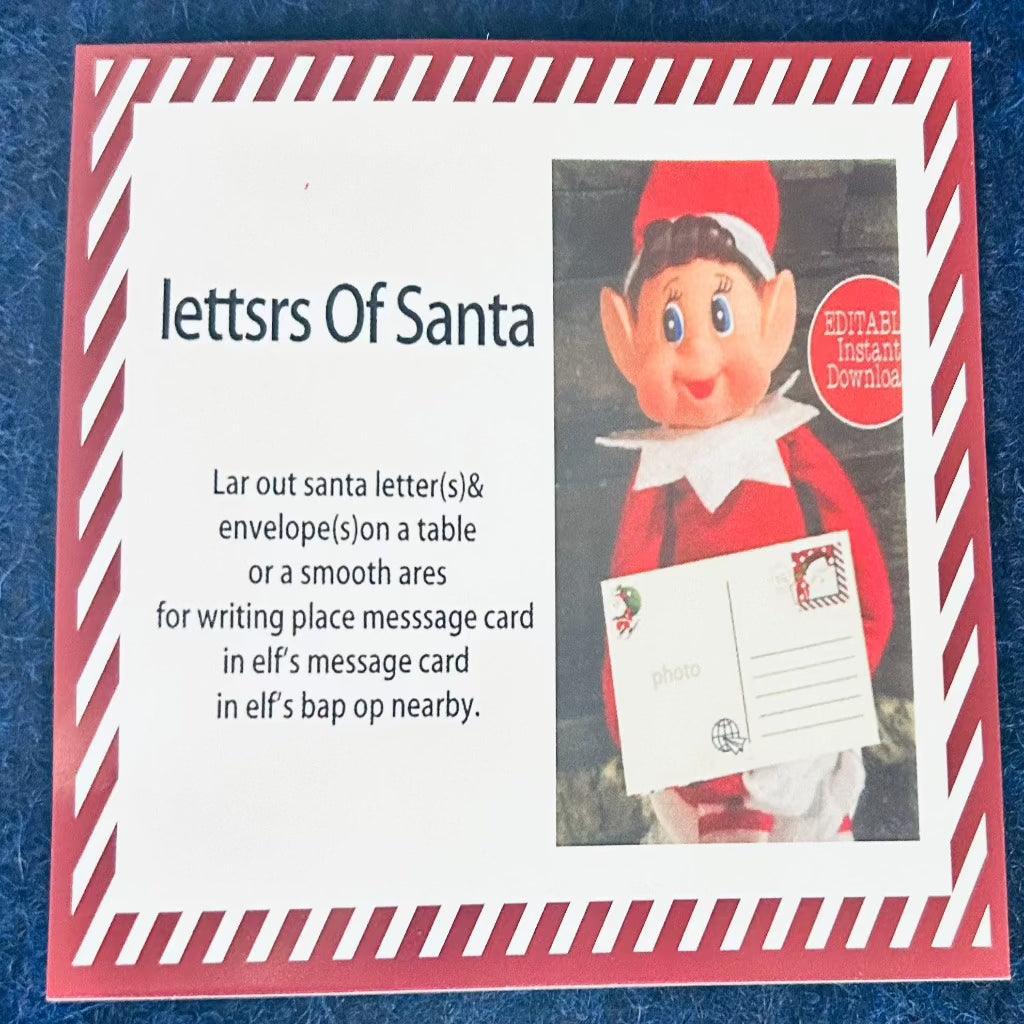 Dear Santa Elf Kit