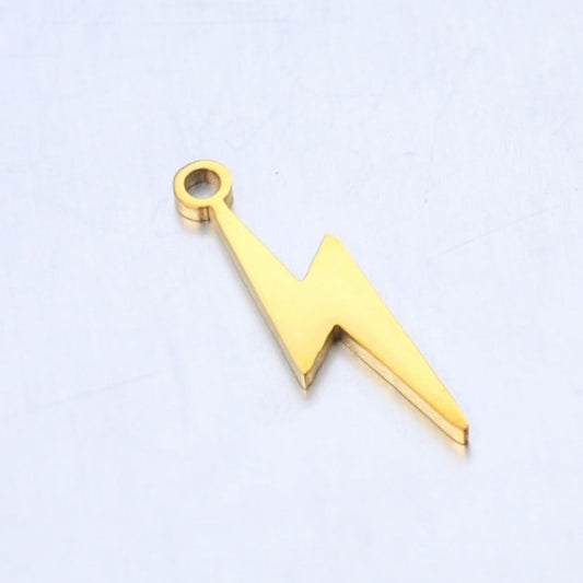 Gold Lightning Bolt Charm