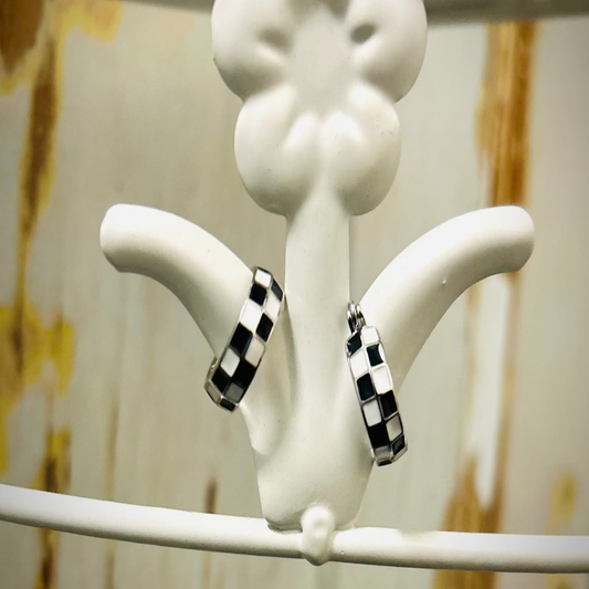 Checkered Earrings