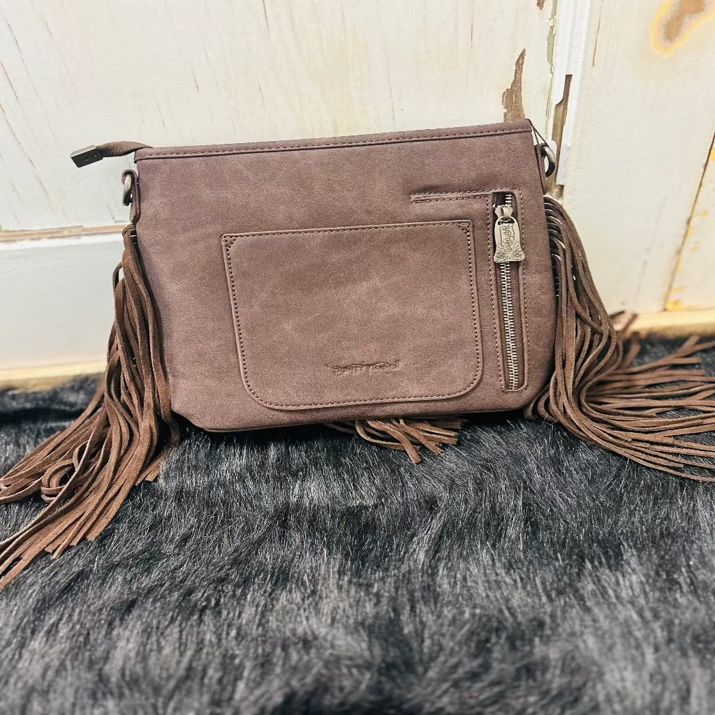 Floral Tooled Handbag