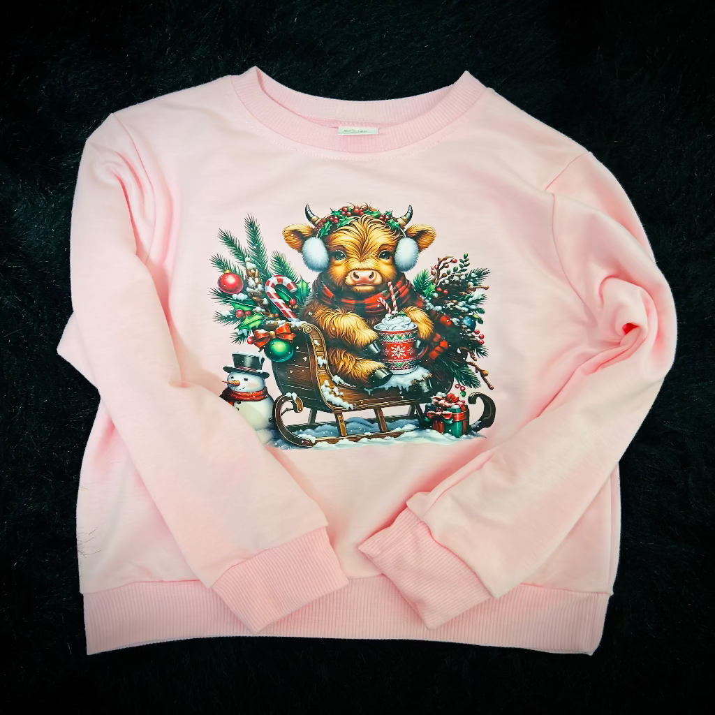 Highland Cow Christmas Shirt