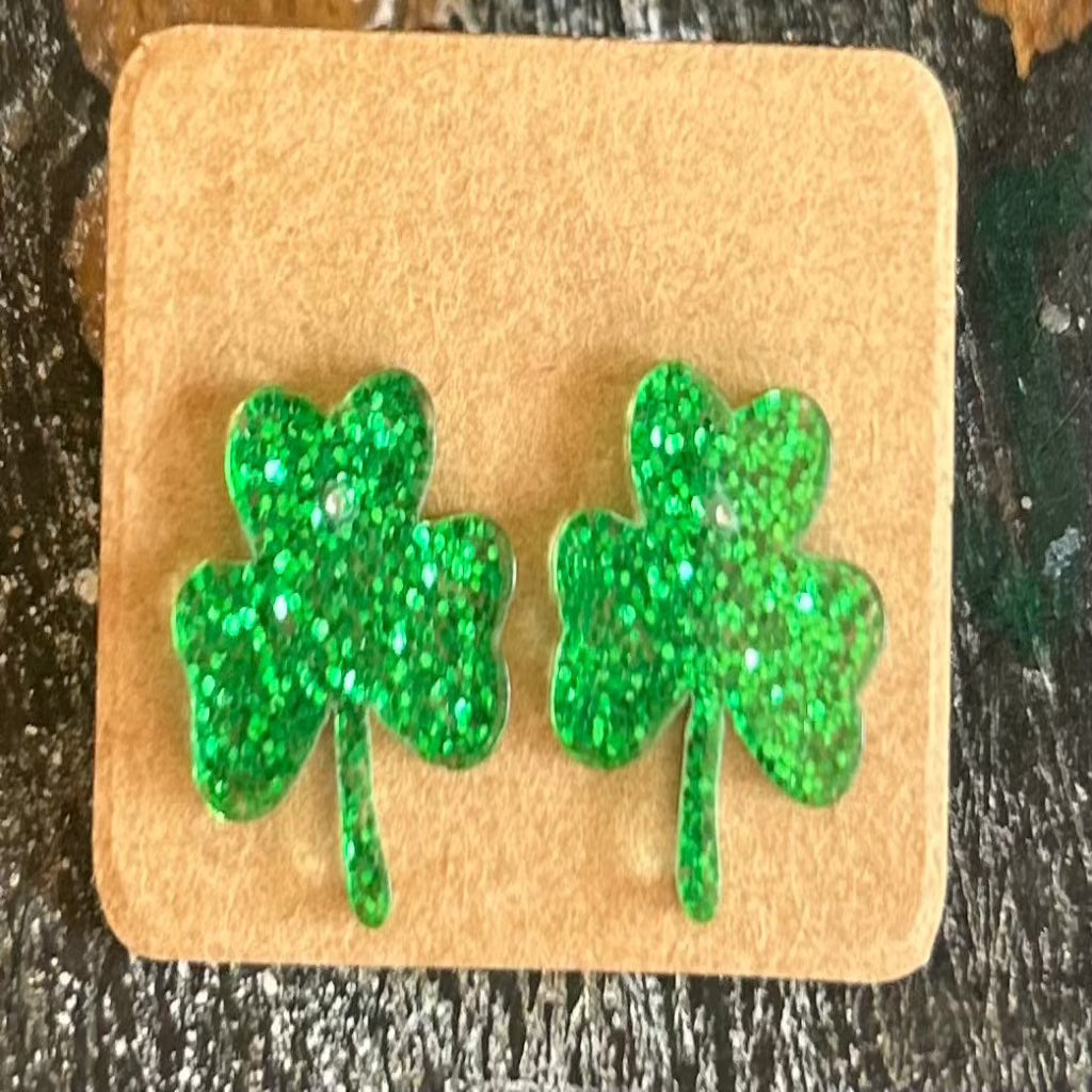 Shamrock Stud Earrings