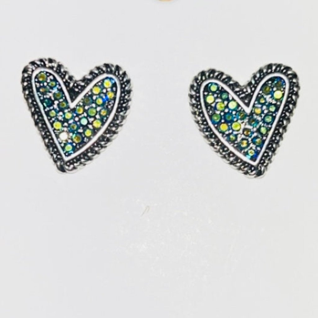 Rocking the Day Heart Earrings