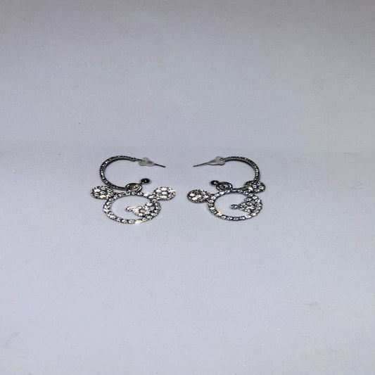 Open Circle Bling Earrings