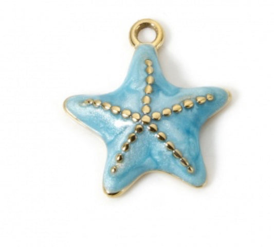 Blue Starfish Charm