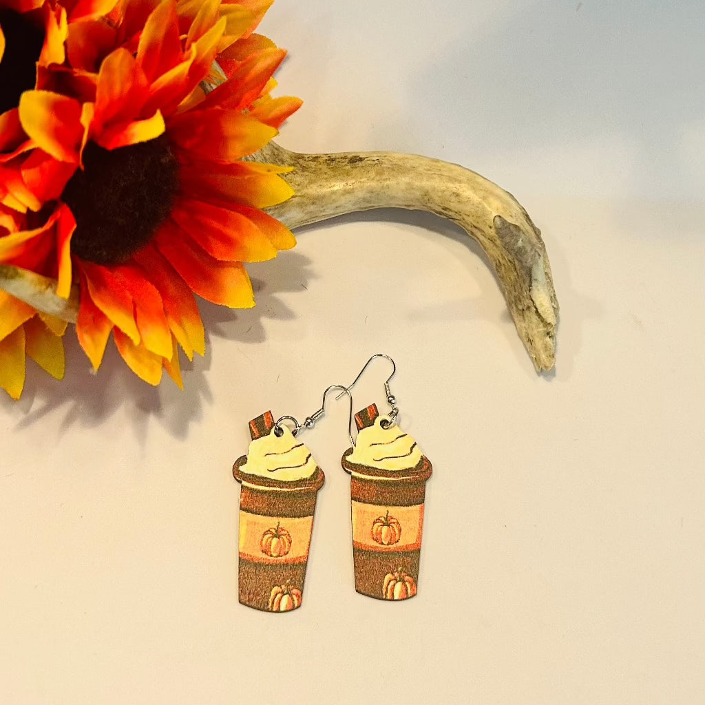 Pumpkin Latte Earrings