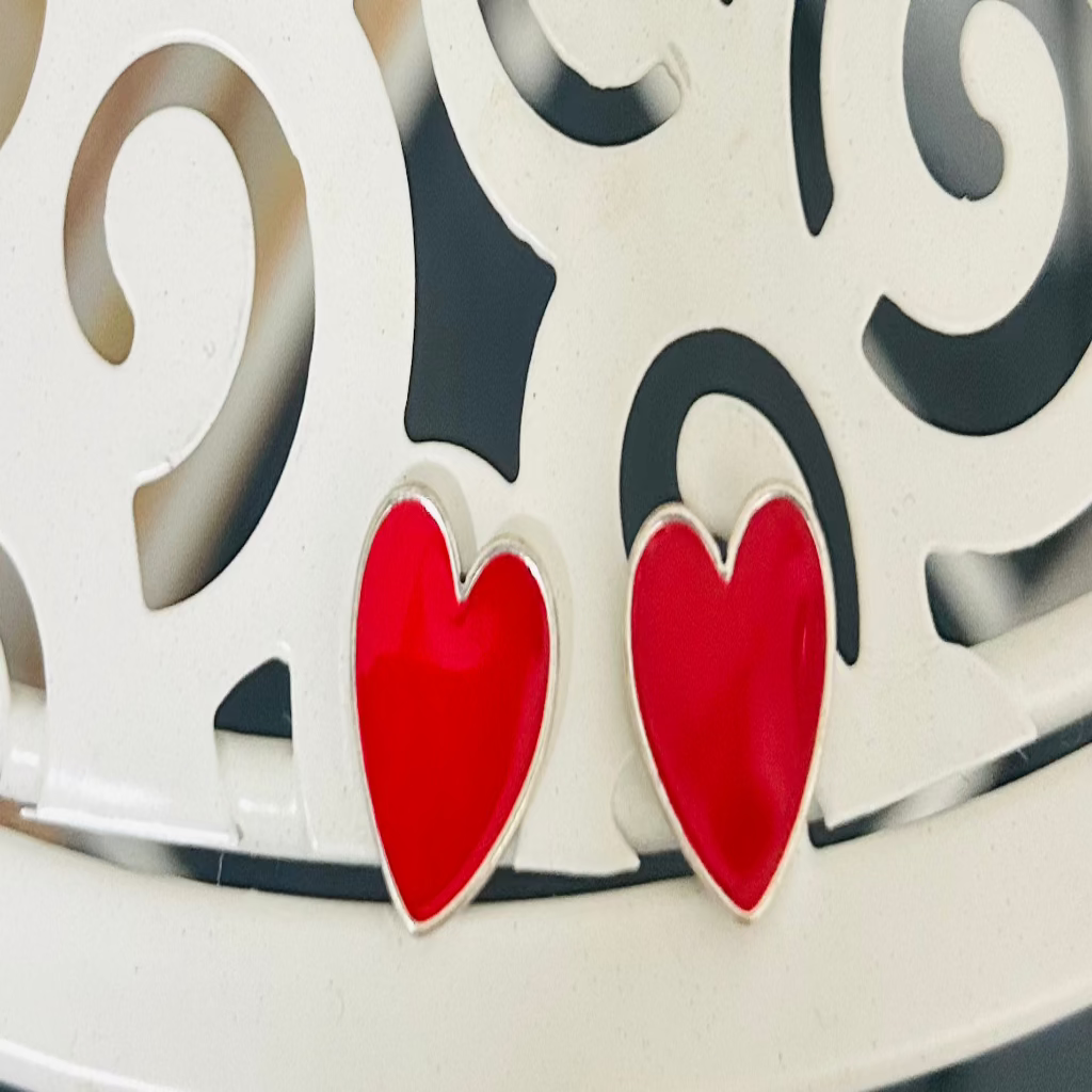 Red Heart Earrings