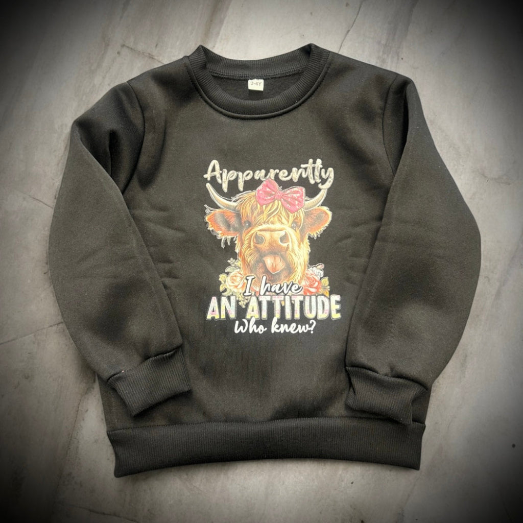 Girls Attitude Sweatshirt