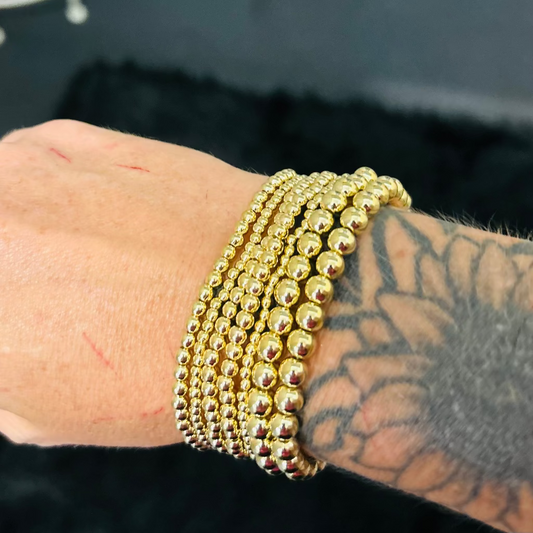 Gold Bead Beacelets