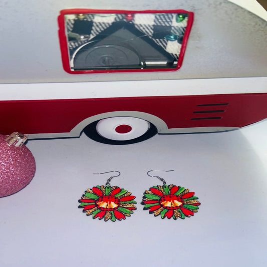 Festive Sunflower Earrings