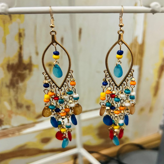 Colorful Teardrop Earrings