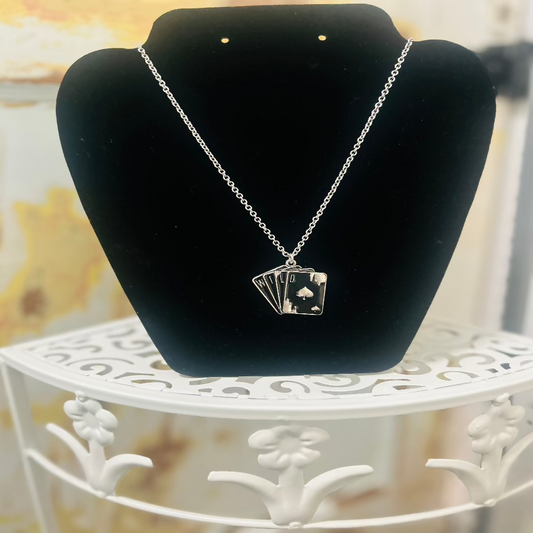 Black Wild Card Necklace