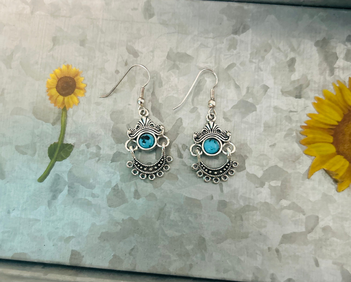 Turquoise Trails Earrings