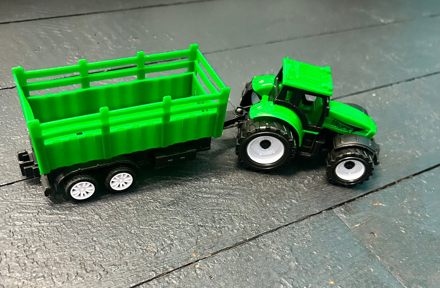 Tractor With Toy Trailer