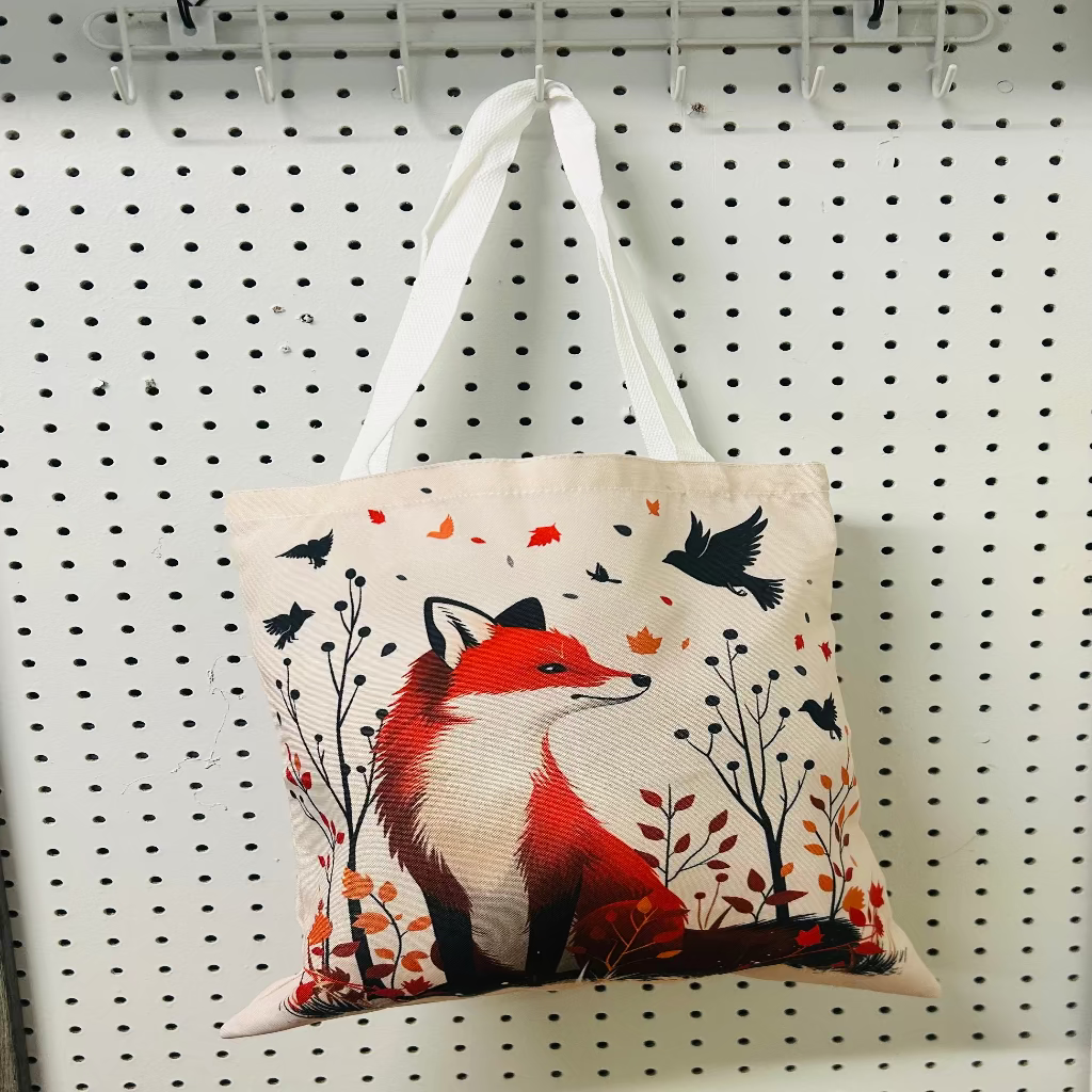 Fox Canvas Tote Bag