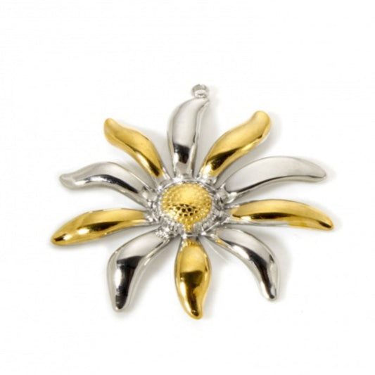 Two-Tone Sunflower Charm