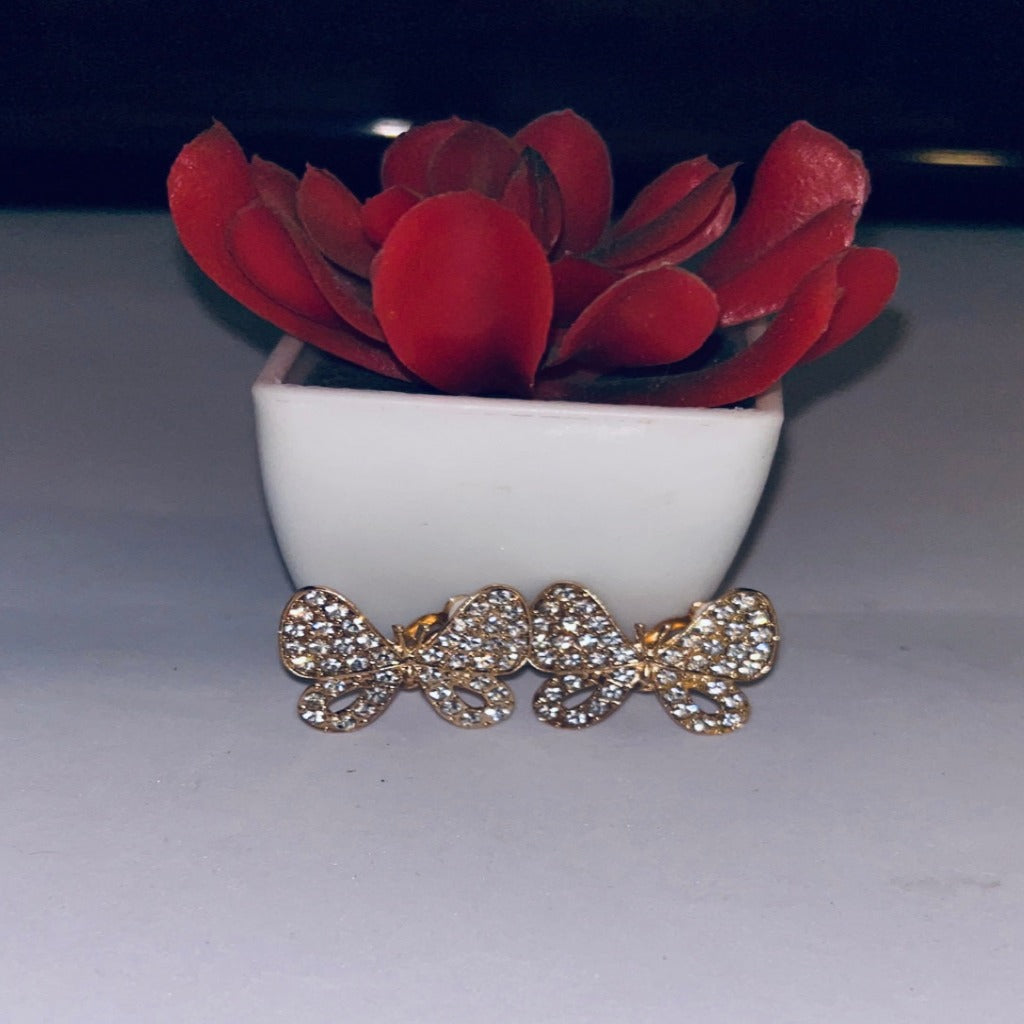 Clip-On Butterfly Earrings
