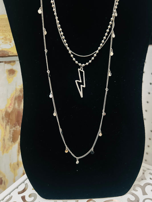 Lightning Strike Necklace Set