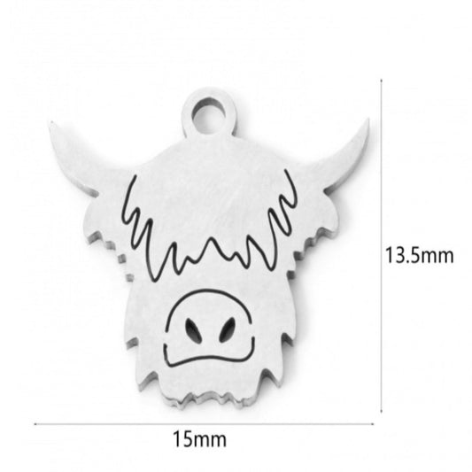 Highland Cow Charm