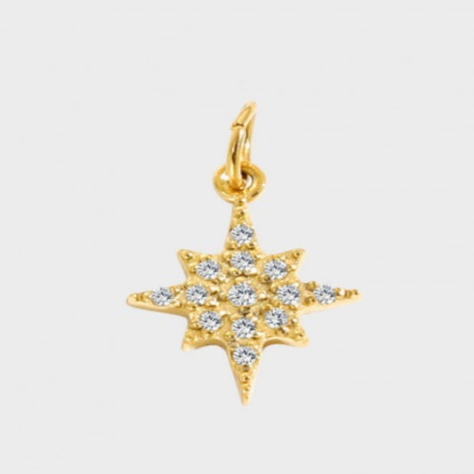 Rhinestone Star Charm