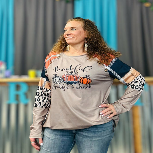 Thankful Long Sleeve Top