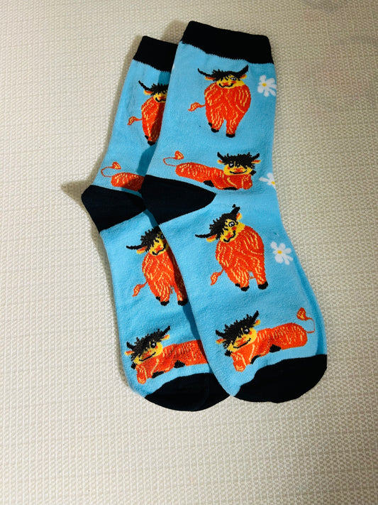 Highlander Cow Sock’s