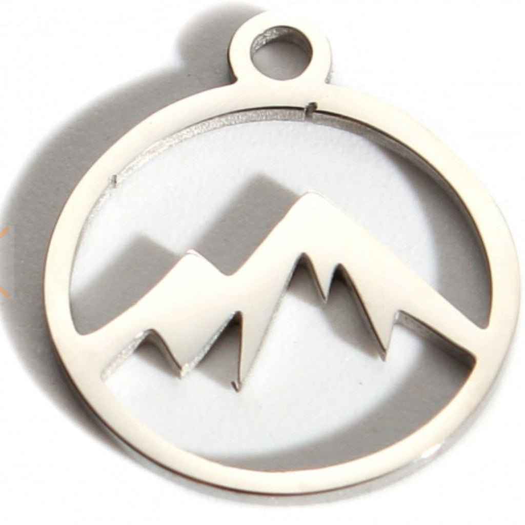 Silver Mountain Charm