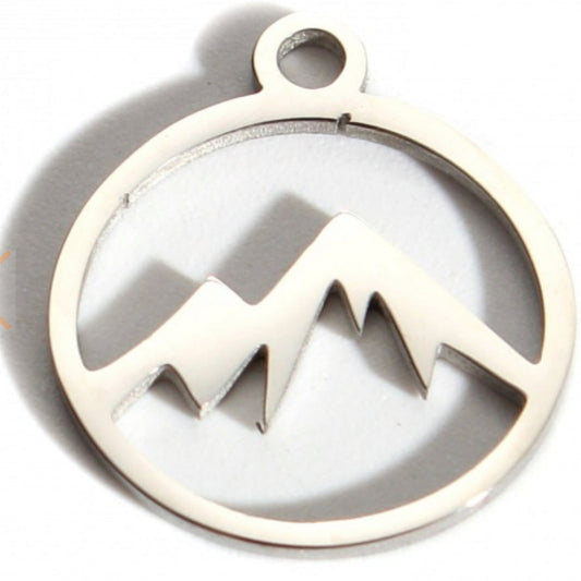 Silver Mountain Charm