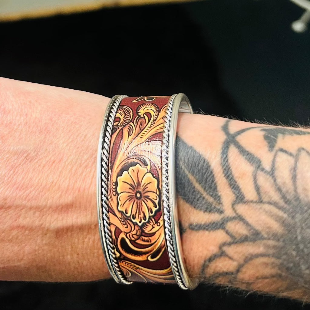 Sunflower Cuff Bracelet