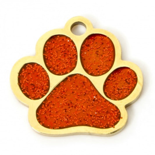 Red Paw Print Charm