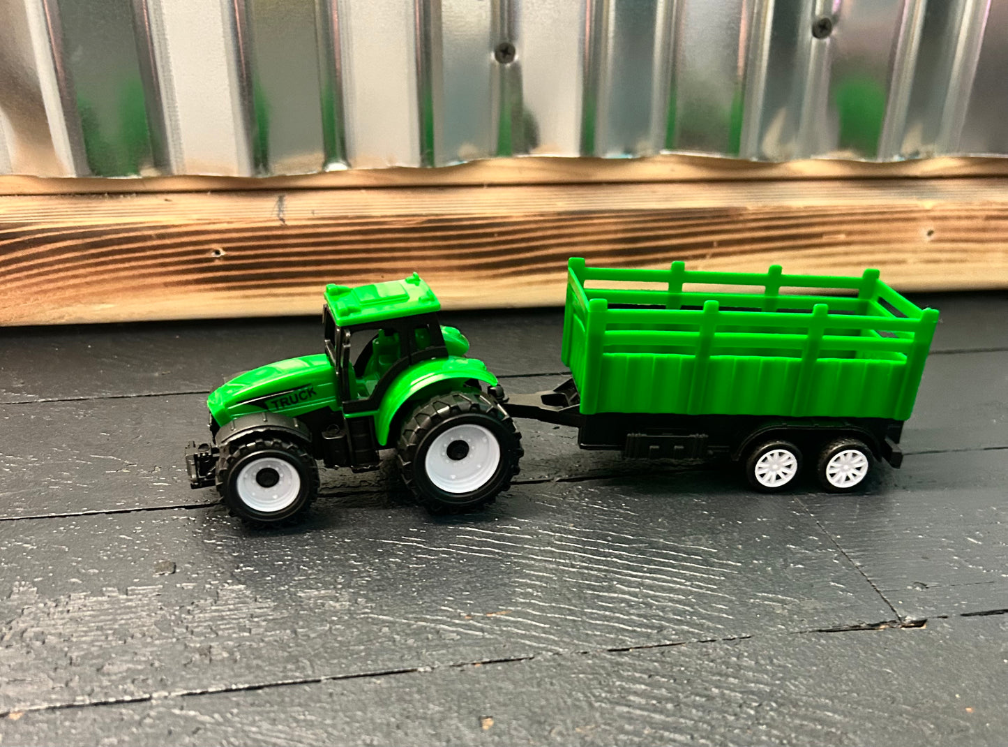 Tractor With Toy Trailer