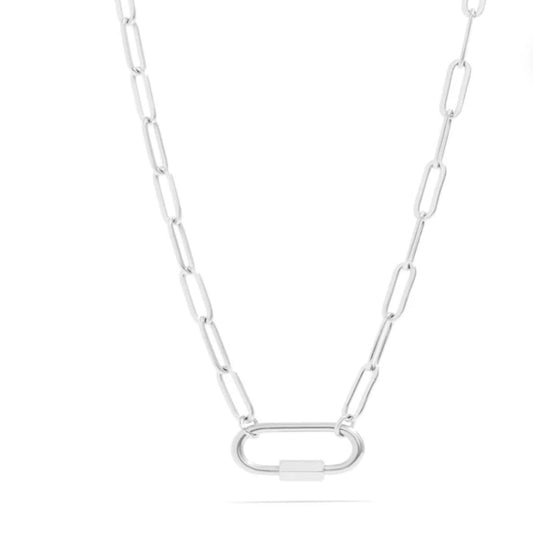 Carabiner Paperclip Necklace