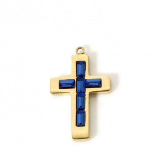 September Cross Charm