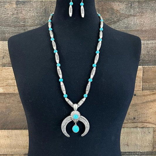 Tosha Squash Blossom Necklace