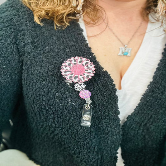 Sunflower Badge Reel