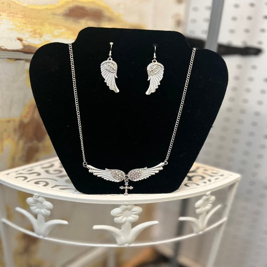 Wind Beneath My Wings Necklace Set