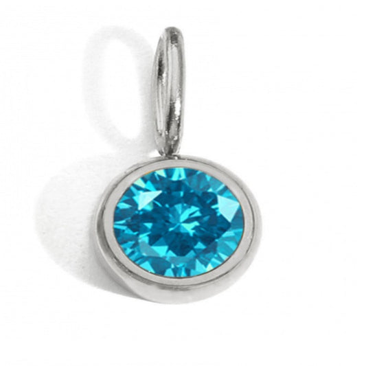 Blue Rhinestone Charm